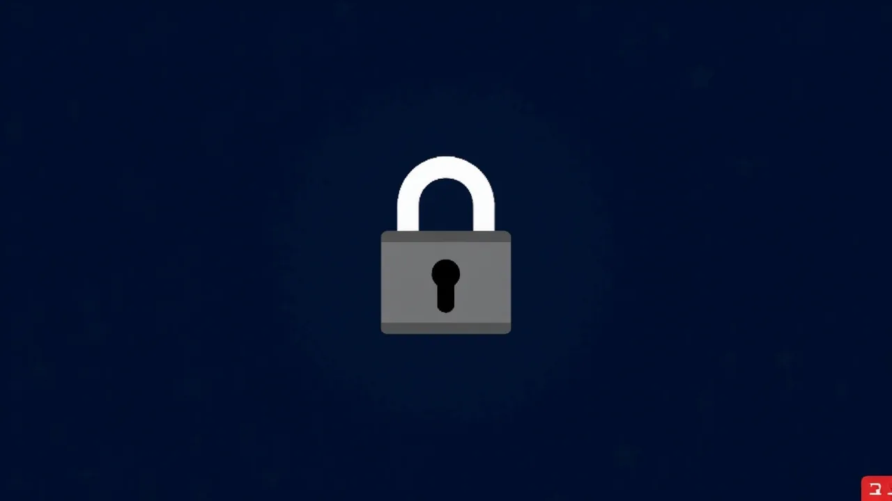 A padlock on a dark blue background